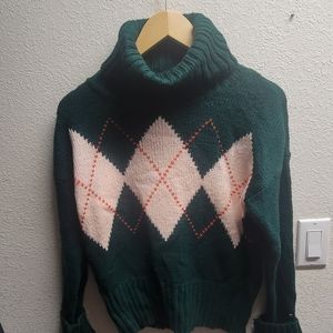 Women's s Tommy Hilfiger green knitted sweater